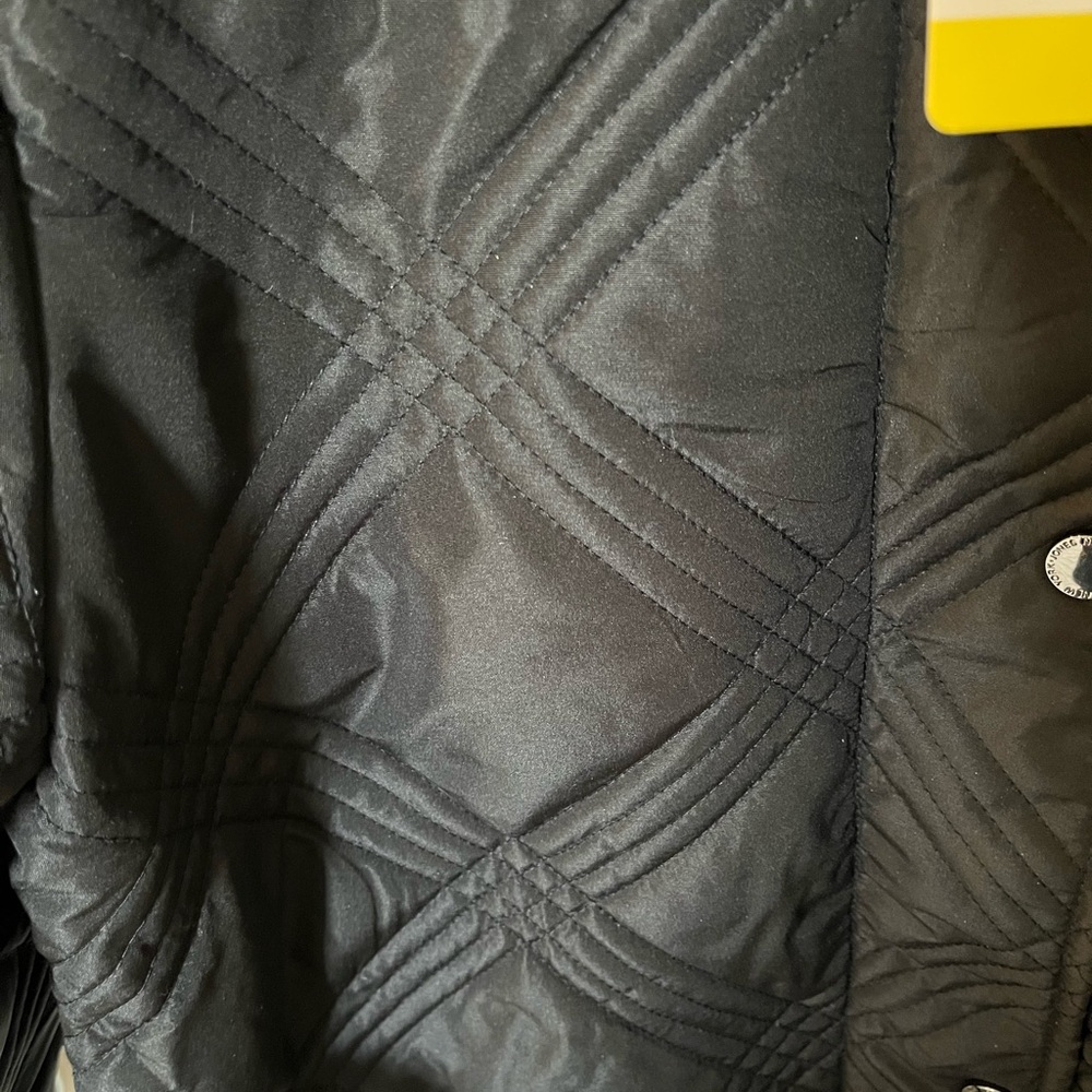 NWT Jones New York Women's Belted Quilt Jacket, Black, Small - Picture 7 of 11